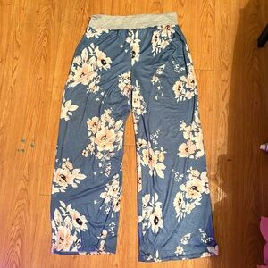 Floral Blue Lounge Pants